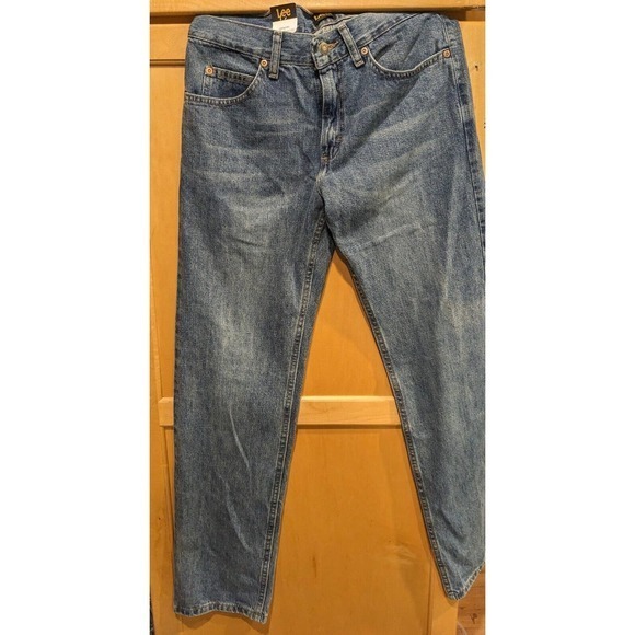Lee Jeans Mens Size 30X32 Actual (30X32 Label) Blue Straight Leg denim NWT - Picture 2 of 5